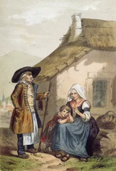 Farmers of Courpiere in the Puy de Dome Region of the Auvergne, mid 19th century